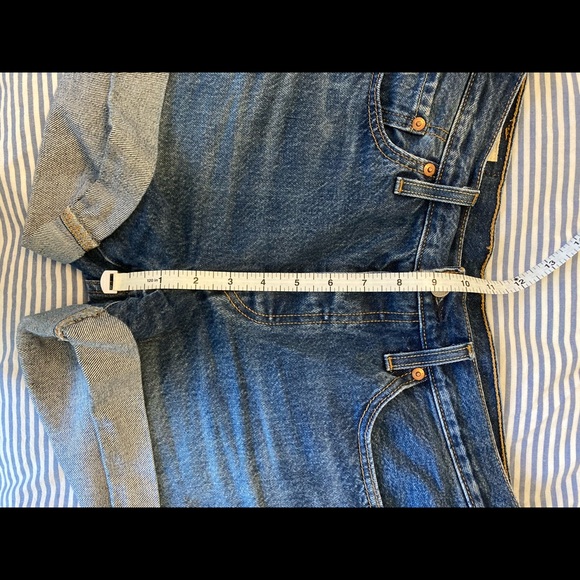 Levi's 501 Long Shorts 27 Blue Clue - Picture 8 of 9